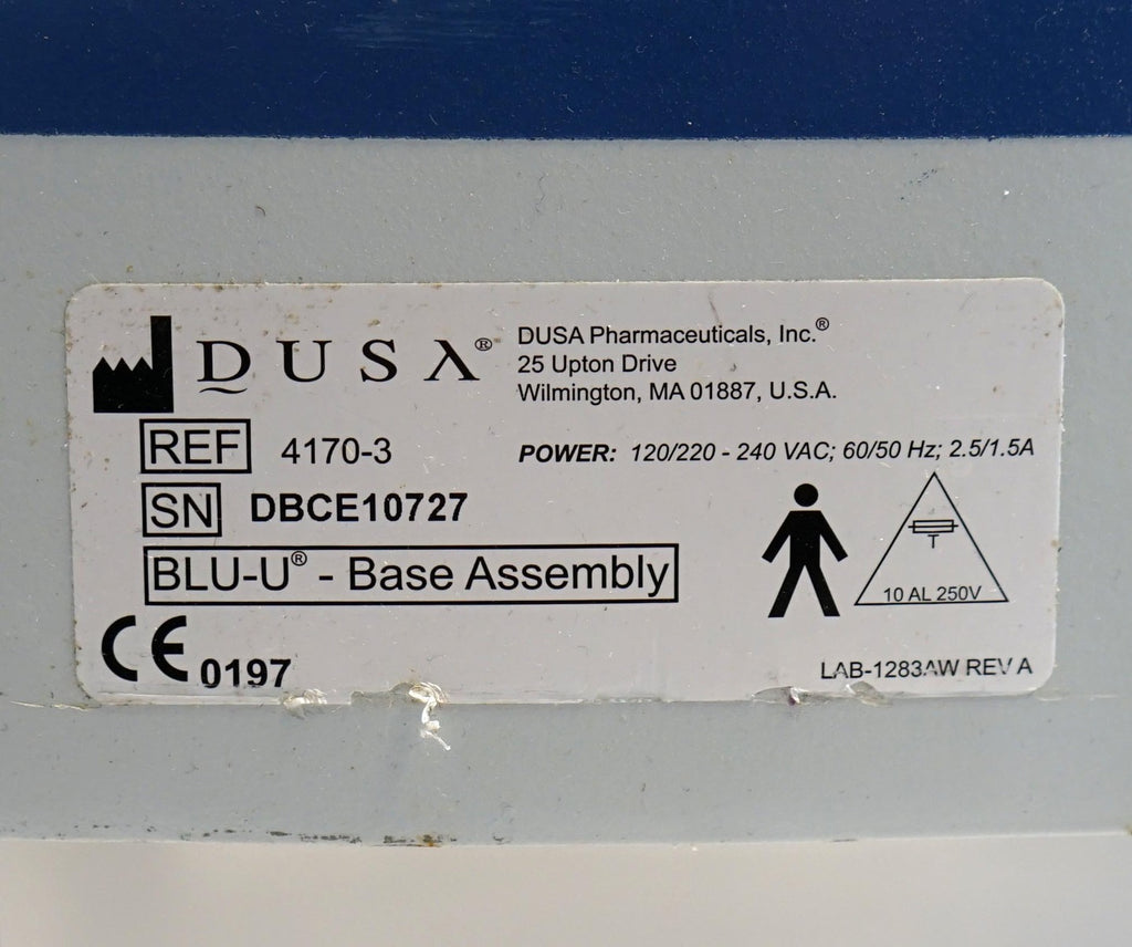DUSA Pharmaceuticals Blue Light BLU-U Photodynamic Acne Skin Therapy Treatment