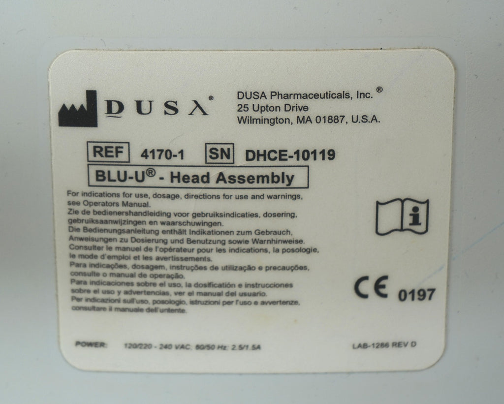DUSA Pharmaceuticals Blue Light BLU-U Photodynamic Acne Skin Therapy Treatment
