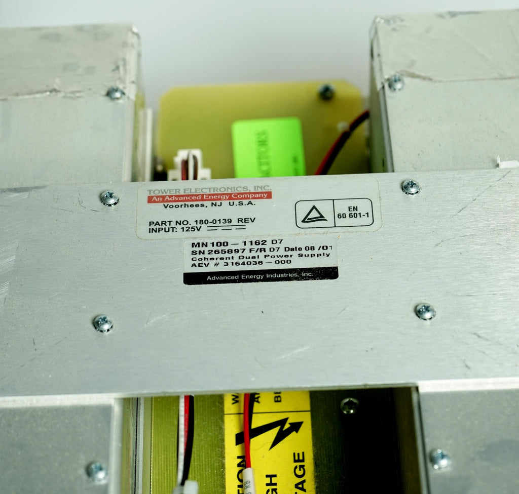 Coherent Dual Laser Power Supply MN100-1162 100-1160 Capacitor Base Module PARTS