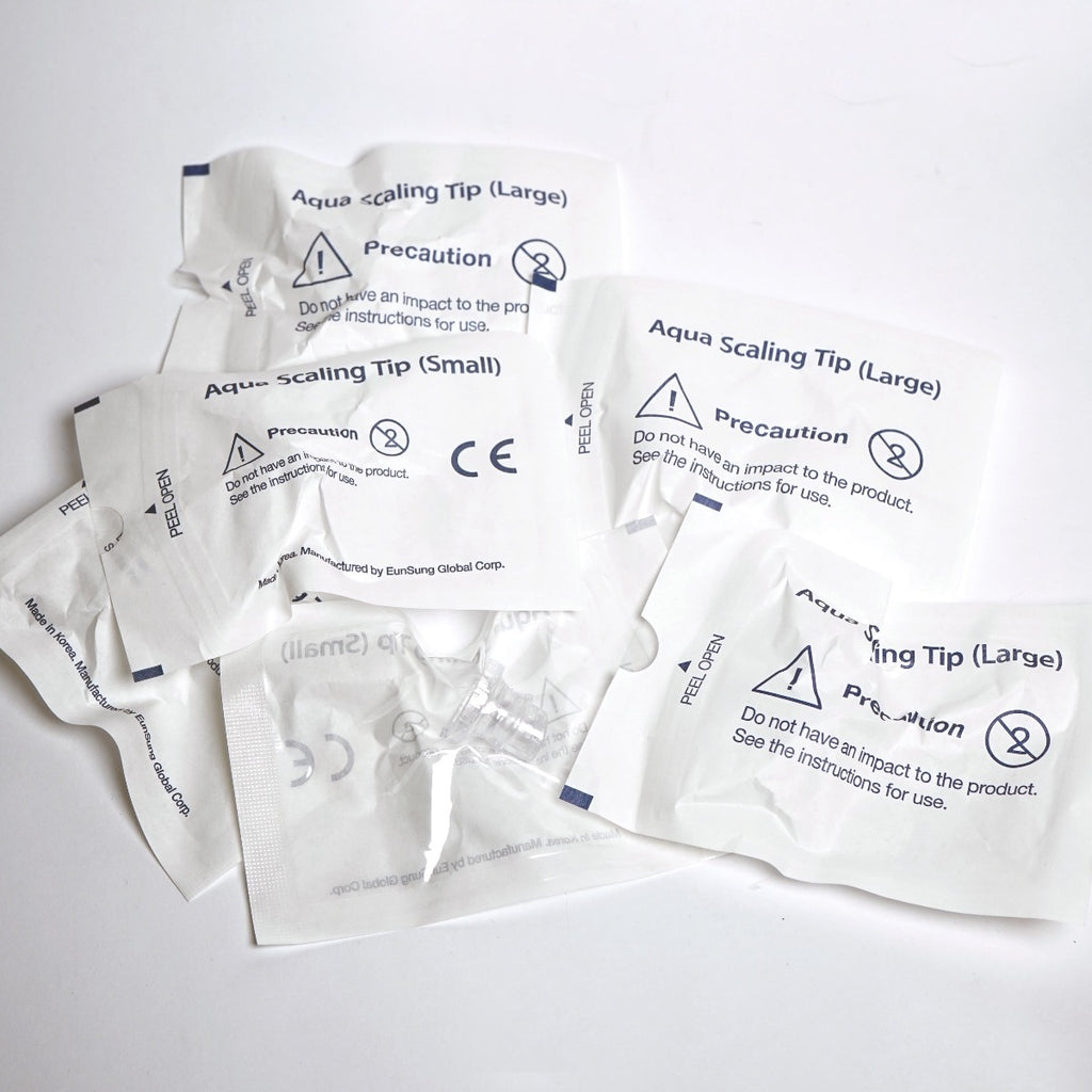 Cartessa Skinwave Dermabrasion Large Aqua Scaling TIPS Clear (x6 Pc)