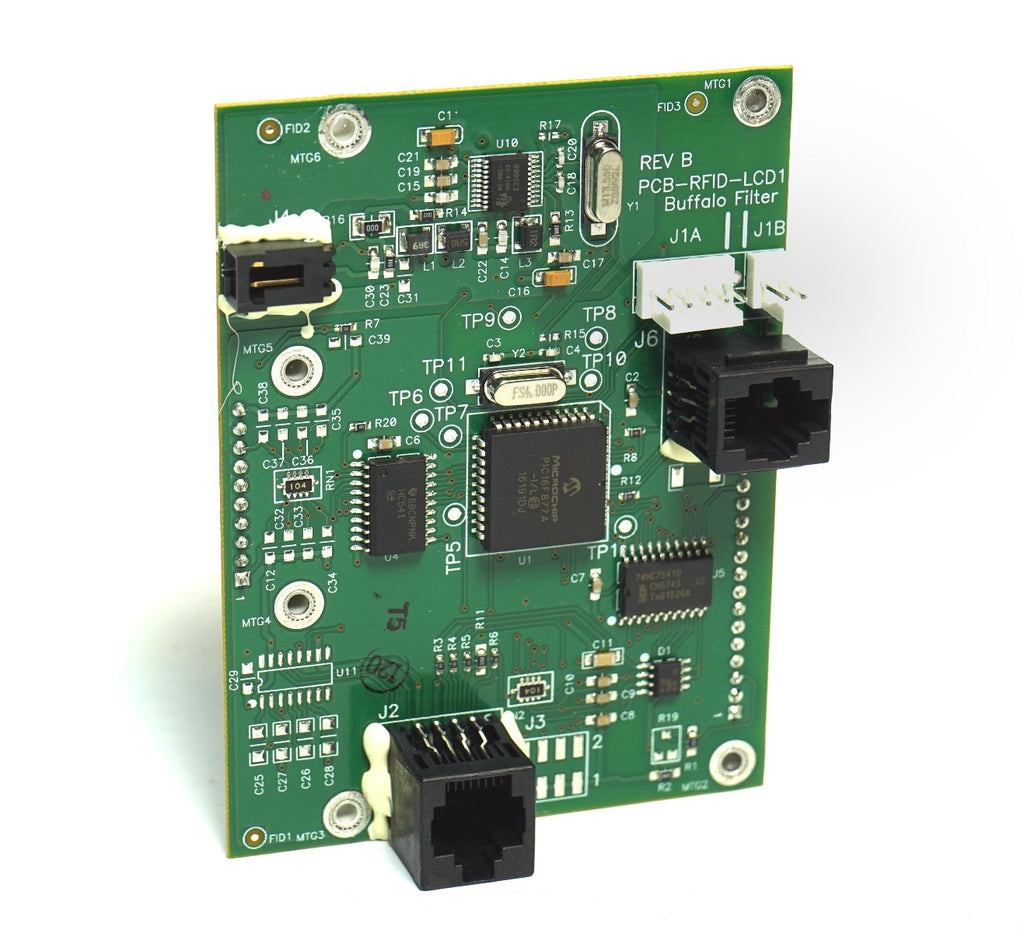 Buffalo Filter PlumeSafe Turbo PCB RFID Control Board Green Computer LCD1 PARTS