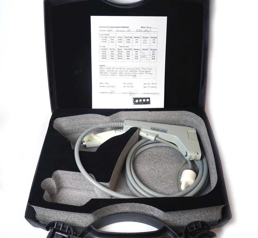 Cutera ExcelV Nd YAG 1064 Laser Genesis V Vascular Hand Piece CoolView Cool View