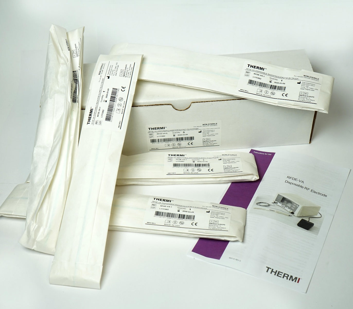 ThermiRF ThermiVa RFDE-VA-5 Disposable RadioFrequency Electrodes Training x5 Pcs