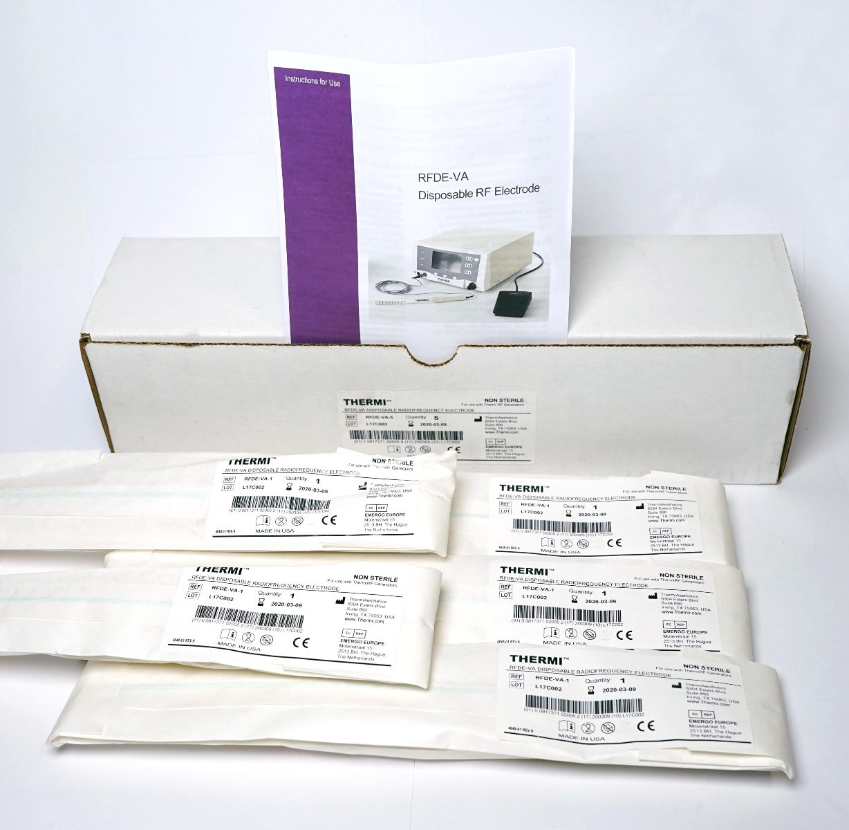 ThermiRF ThermiVa RFDE-VA-5 Disposable RadioFrequency RF x5 Electrodes Training