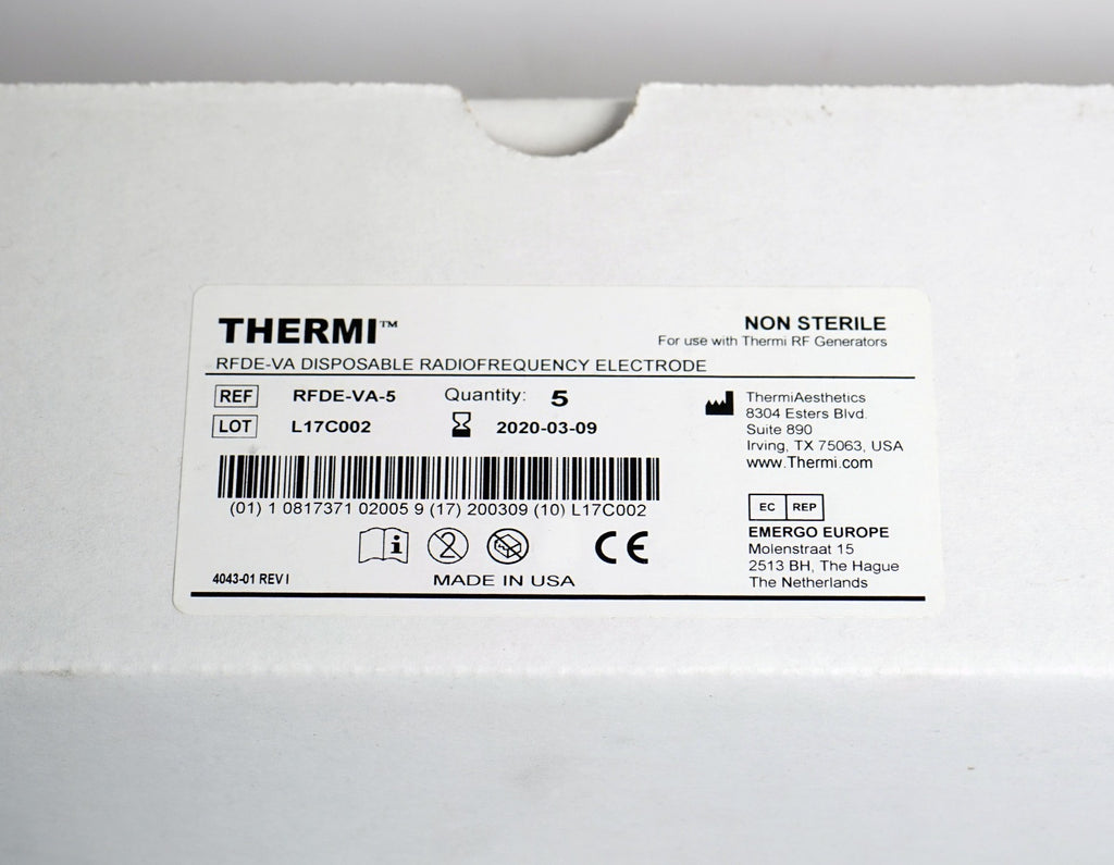 ThermiRF ThermiVa RFDE-VA-5 Disposable RadioFrequency RF x5 Electrodes Training