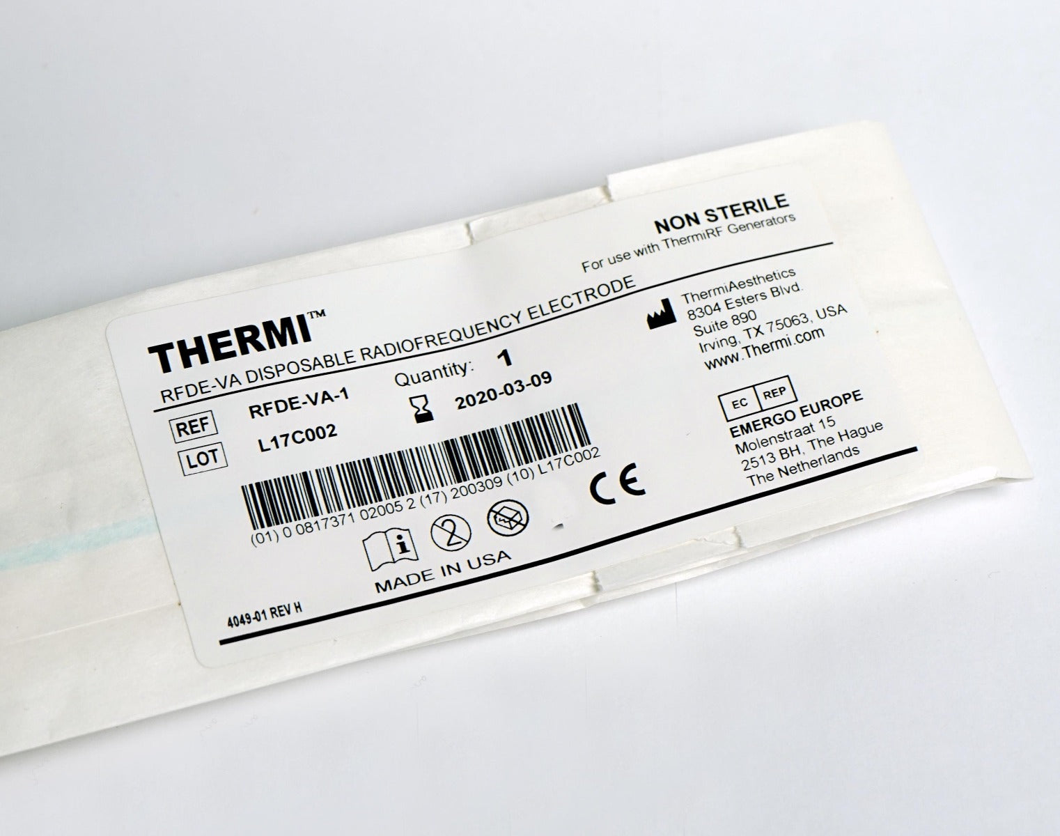 ThermiRF ThermiVa RFDE-VA-5 Disposable RadioFrequency RF x5 Electrodes Training