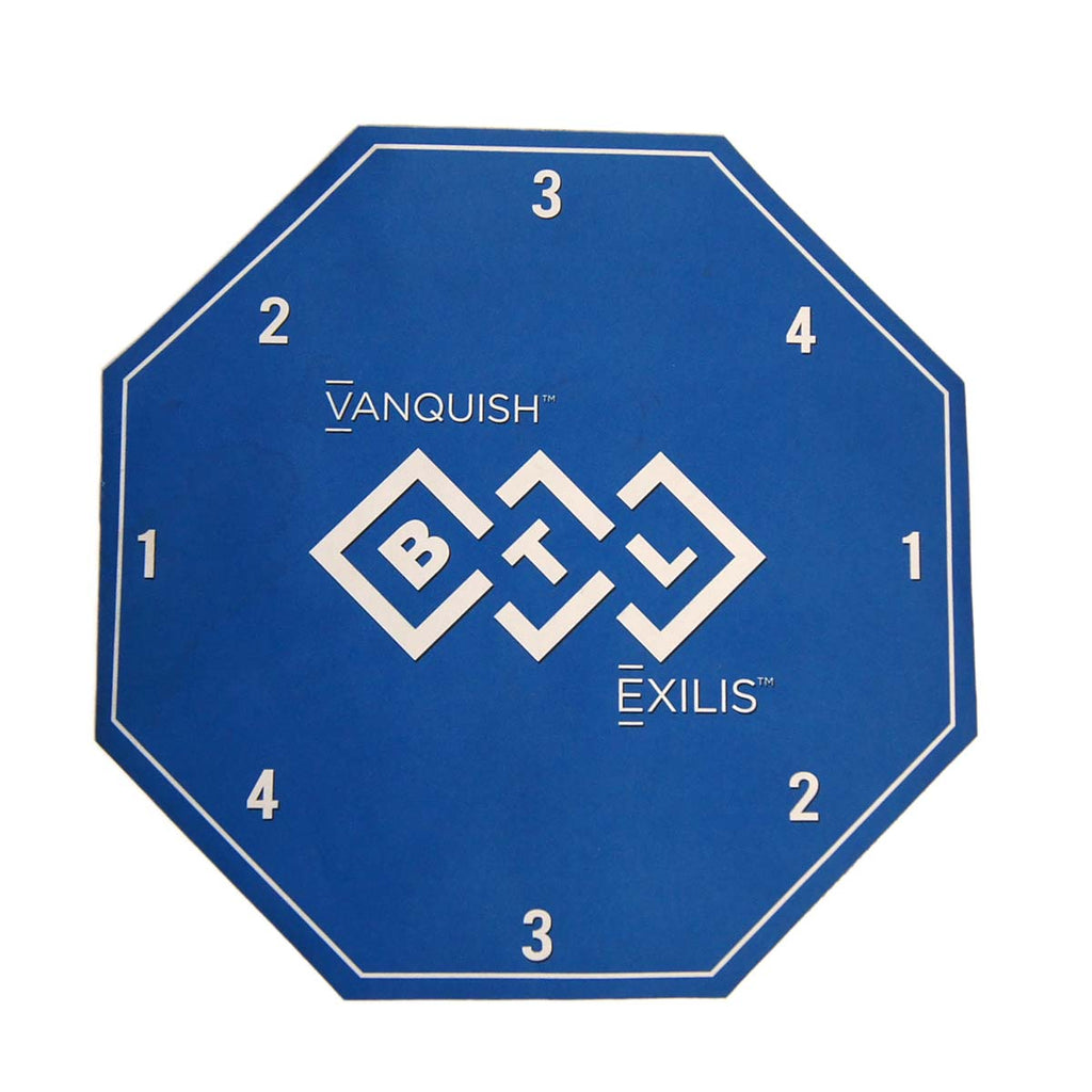 BTL Vanquish Exilis Patient Photo Foot Placement Numbered Guide Floor Blue Mat