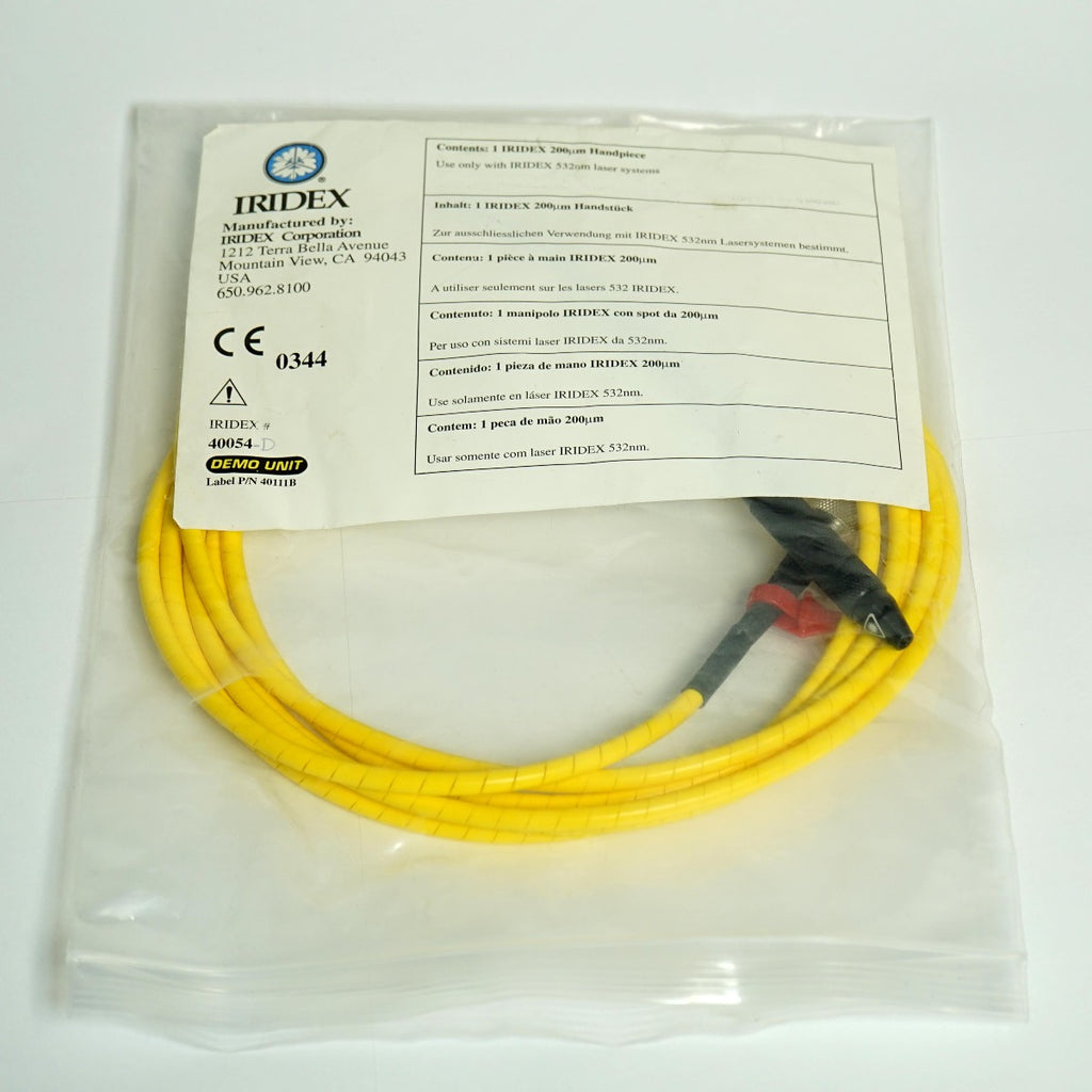 Iridex Iriderm DioLite 532 nm Laser Console 200 um Micron Handpiece Demo 40054-D