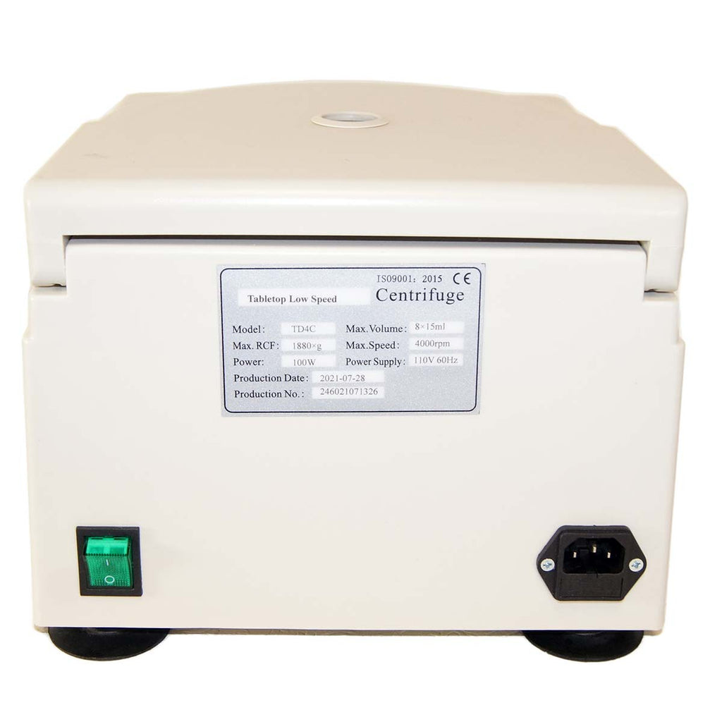 2021 MRP TD4C Tabletop PRP Centrifuge - 8x15mL 4000 RPM Lab 110V