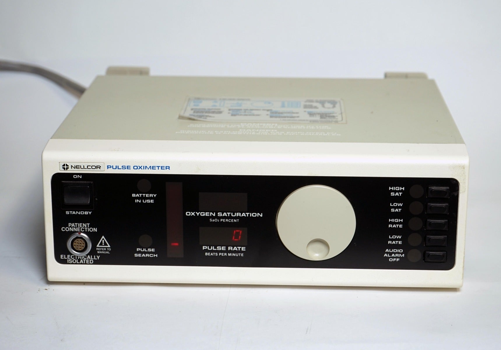 Nellcor Pulse Oximeter Arterial Oxygen Saturation N-100 Portable Cardiac PARTS