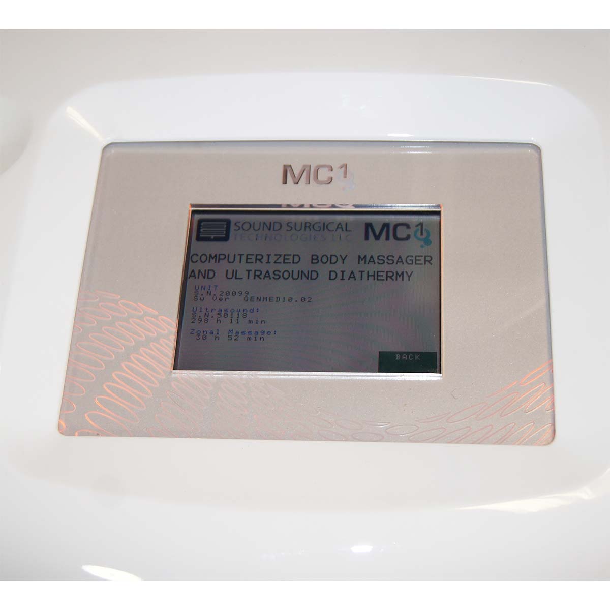 2009 Sound Surgical Vaser MC1 Ultrasound Body Massage Cavitation Diathermy System