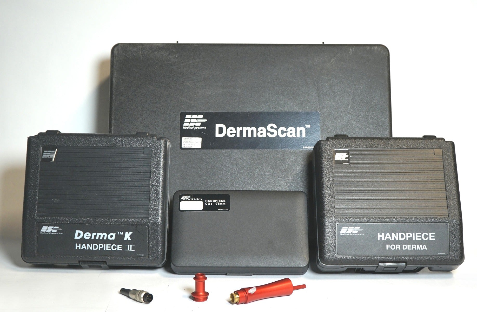 ESC Medical Systems Derma K Erbium CO2 Laser Skin Resurfacing Scanner Handpieces