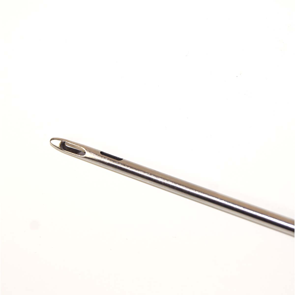 Byron Aspiration Cannula 4mm x 26cm (10.25in) with a Keel Cobra Tip Blue Handle