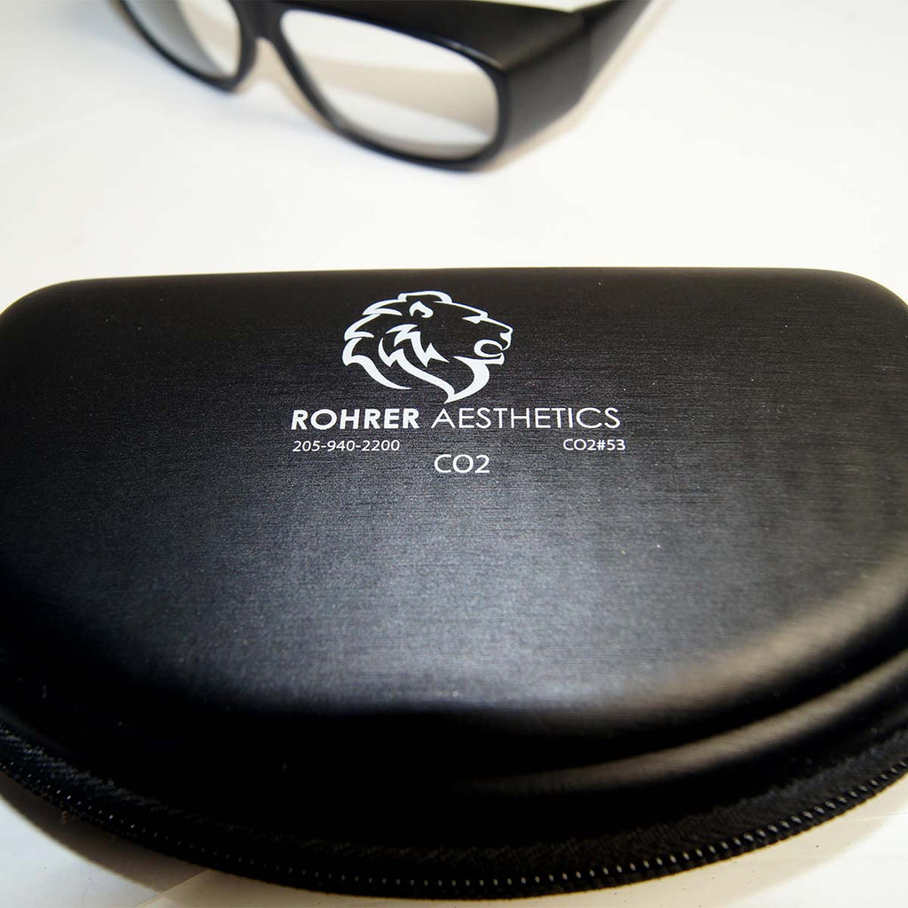 Rohrer Aesthetics CO2 Safety Eyewear Glasses PPE 190-360nm OD5+ @ 10600nm