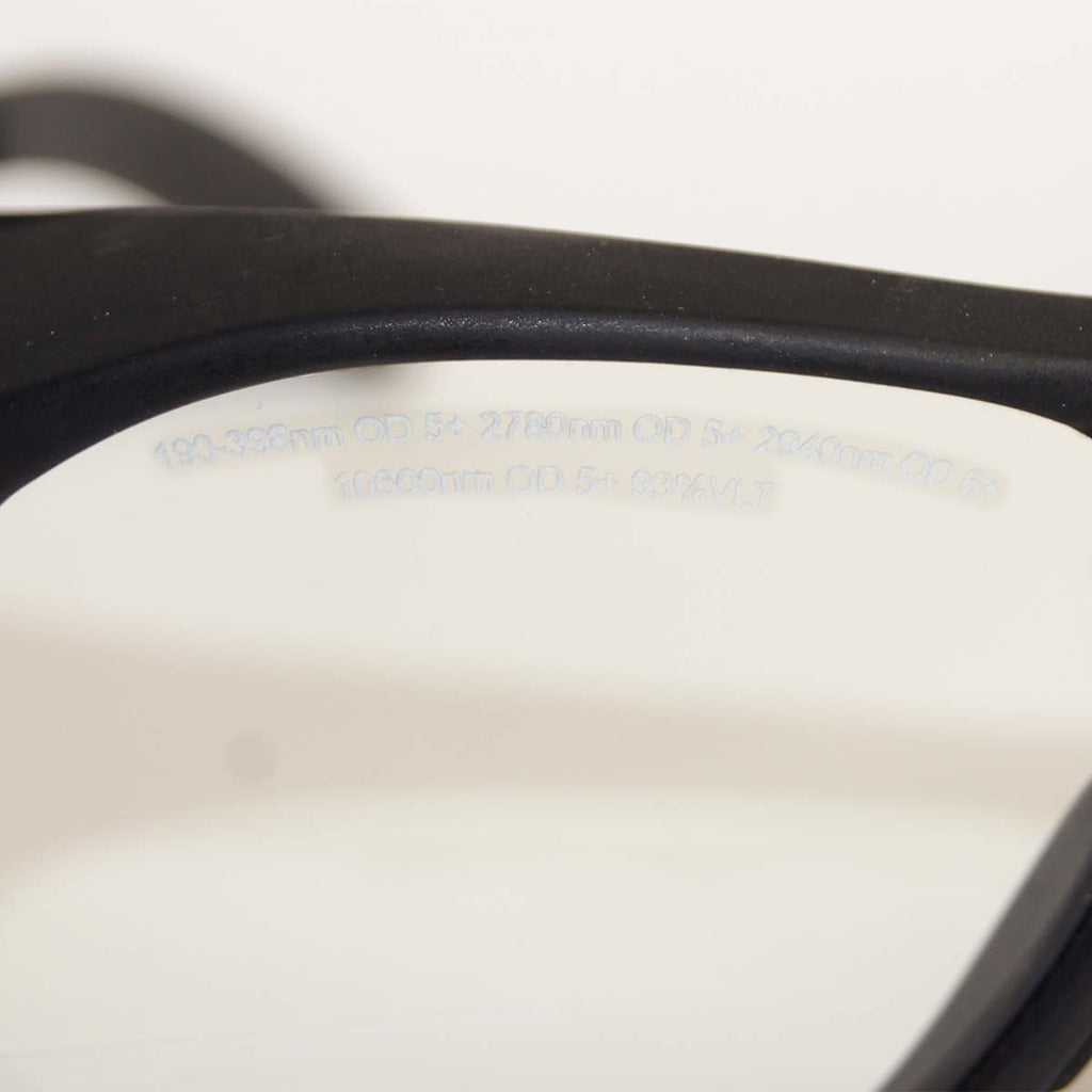 Alma Lasers Safety Glasses Clear Eyewear PPE OD5+ @ 190-398nm, 2780nm, 10600nm