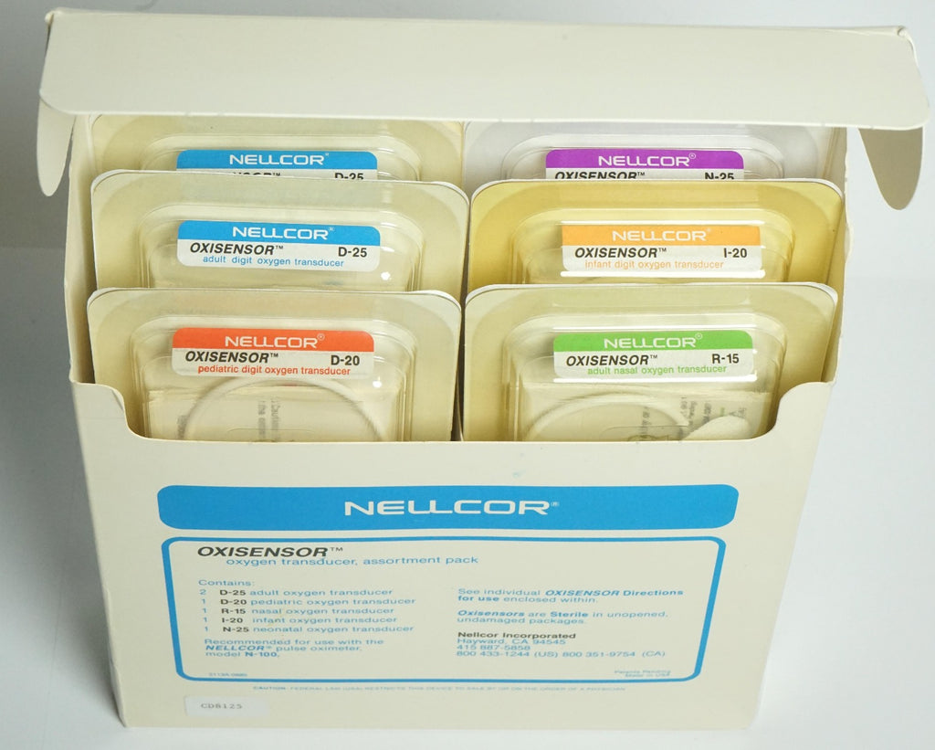 Nellcor Oxisensor Oxygen Transducer Assortment for N-100 Pulse Oximeter Kit