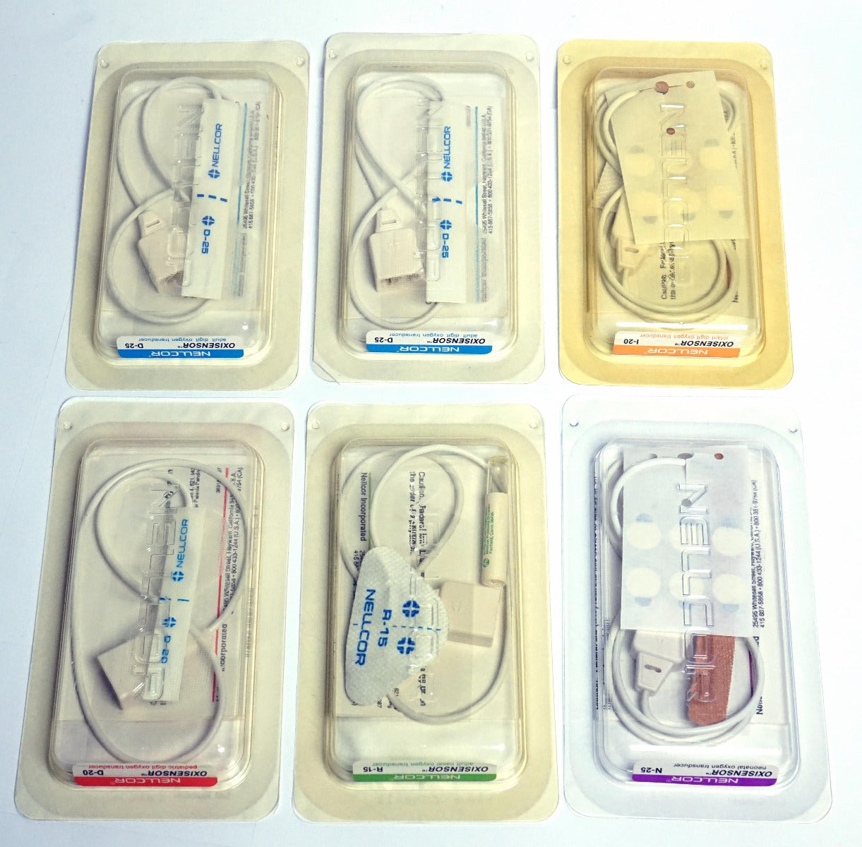 Nellcor Oxisensor Oxygen Transducer Assortment for N-100 Pulse Oximeter Kit