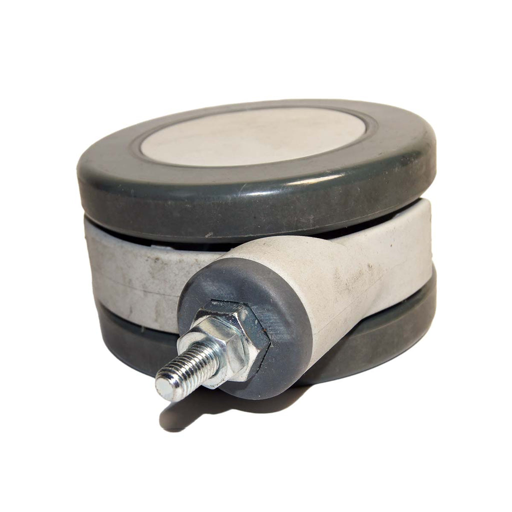 BTL Large 5-inch Caster Swivel Wheel No-Lock Off-White and Grey Parts As-Is