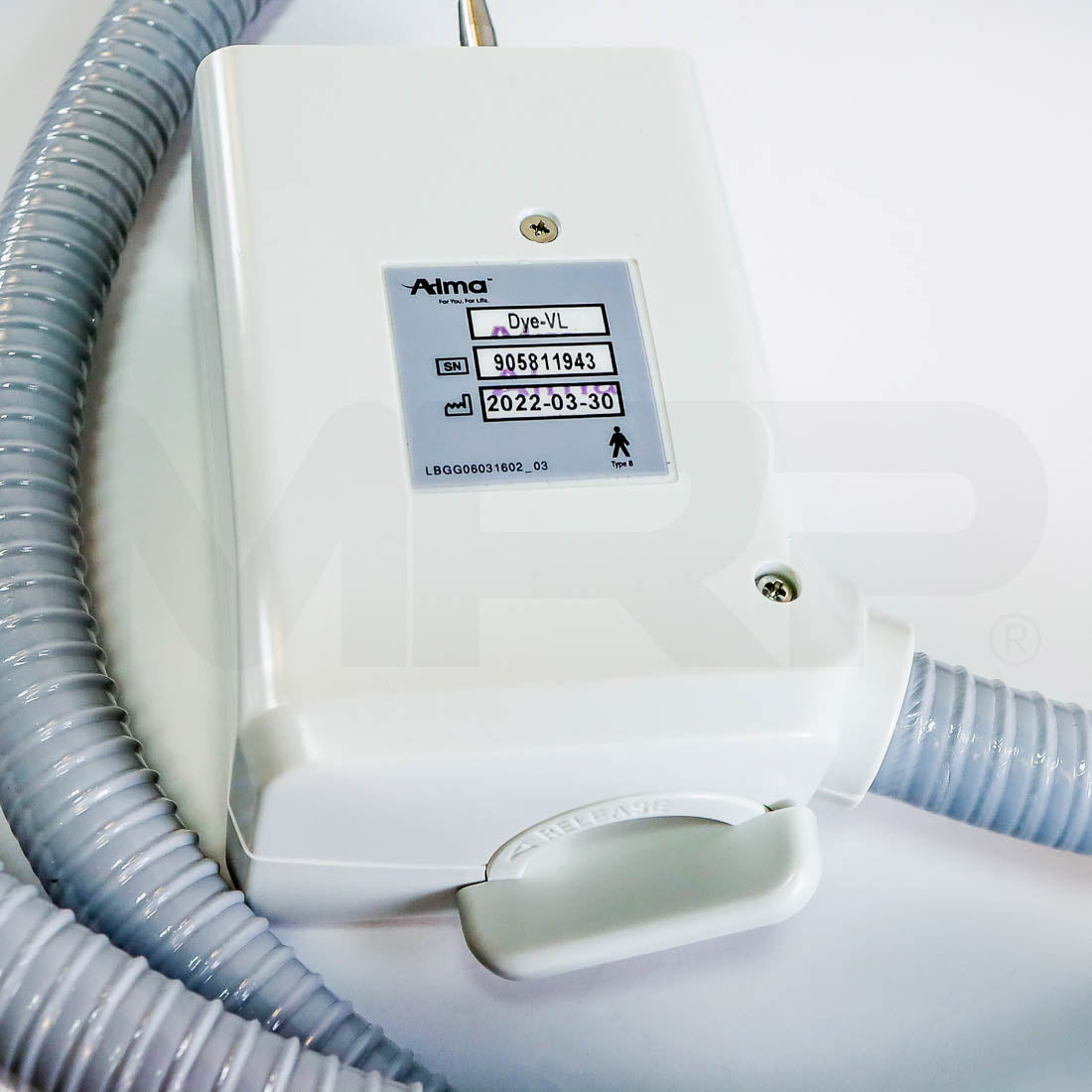 2022 Alma Harmony XL Pro Dye-VL Handpiece Label