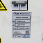 2022 Alma Harmony XL Pro System Serial Label