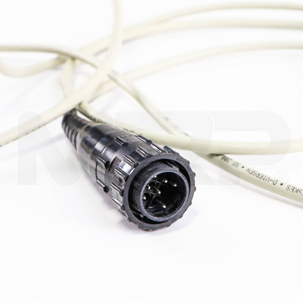 Morpheus8 applicator cable with black circular multi-pin connector