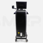 Rear view of InMode RF Pro Morpheus8 system with power switch, power inlet, and model label