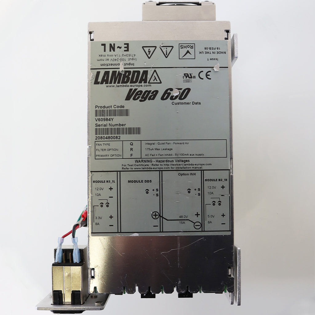 Fraxel Repair SR1500 Laser High Voltage Power Assembly LAMBDA Vega 650 V60984Y