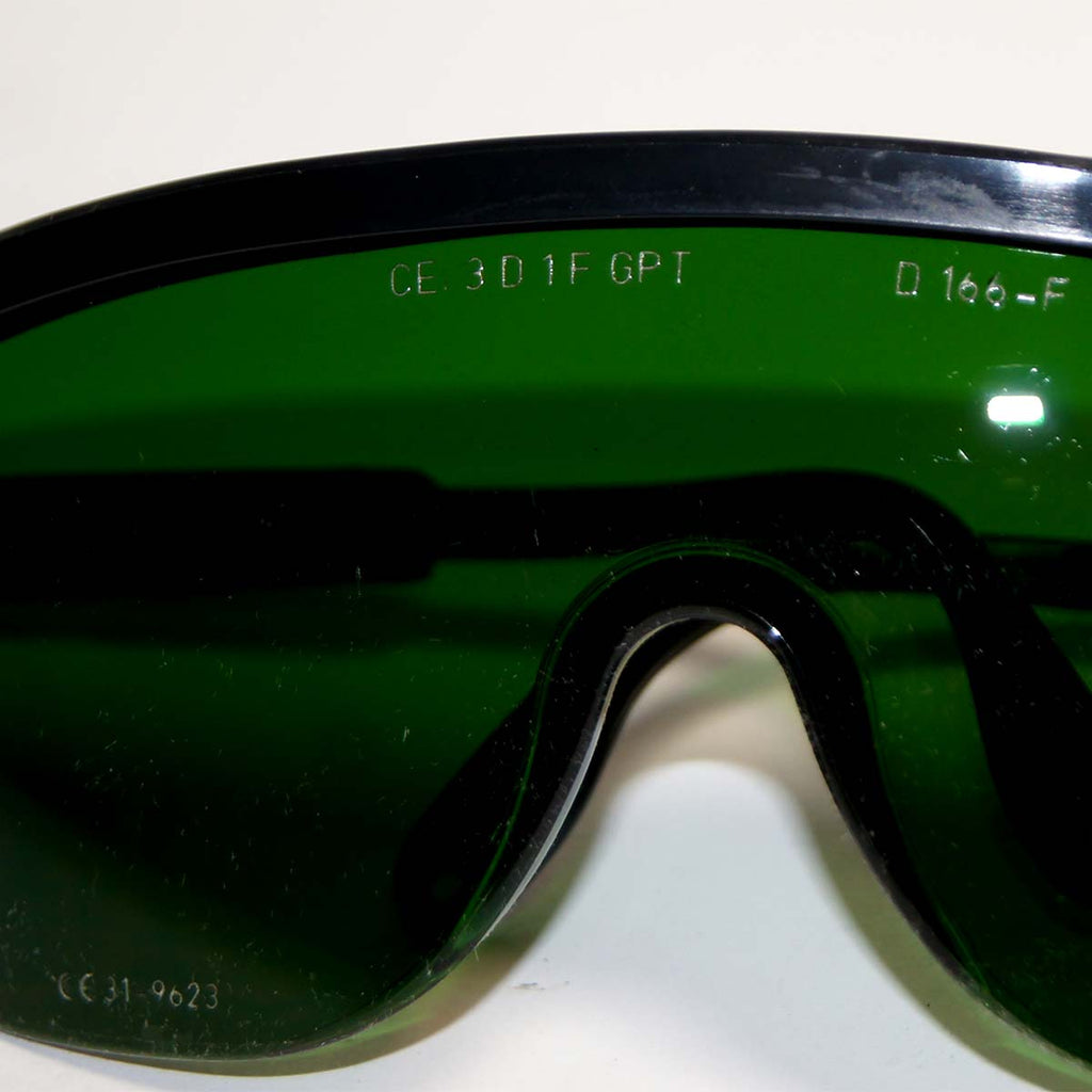 PPE IPL Operator Eyewear Safety Glasses Dark Green CE 3 D1F GPT D166-F CE31-9623