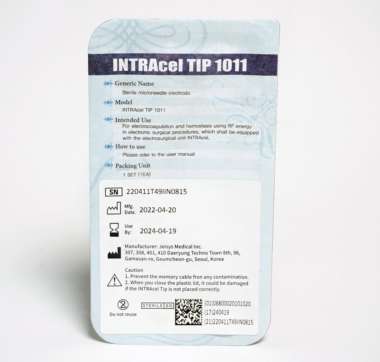 Jeisys INTRAcel Sterile Microneedle Tip 1011 Intra Cel Exp 2024 (5 Pack)