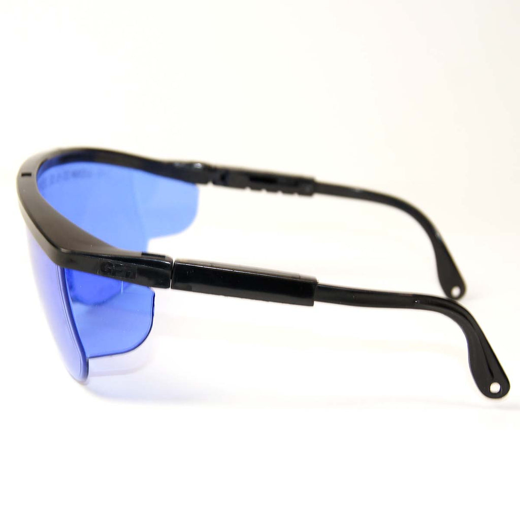 Glendale 31-3956 Laser Safety Glasses PPE Blue Lens 590-600nm OTF Eyewear w Case