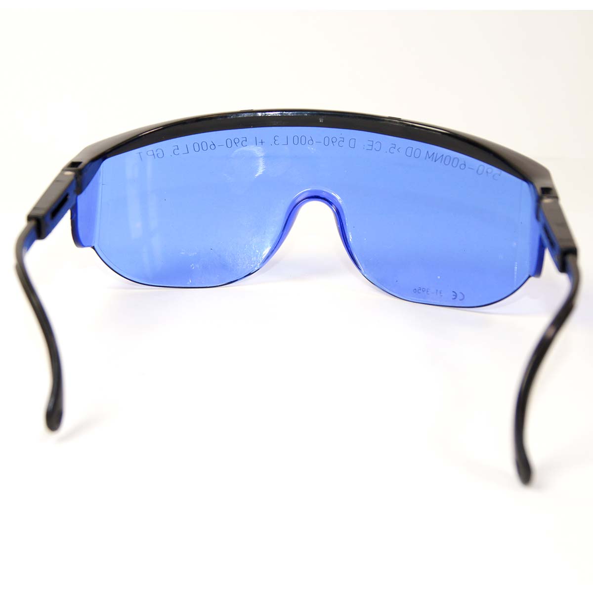 Glendale 31-3956 Laser Safety Glasses PPE Blue Lens 590-600nm OTF Eyewear w Case