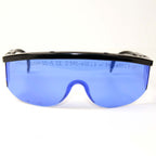 Glendale 31-3956 Laser Safety Glasses PPE Blue Lens 590-600nm OTF Eyewear w Case