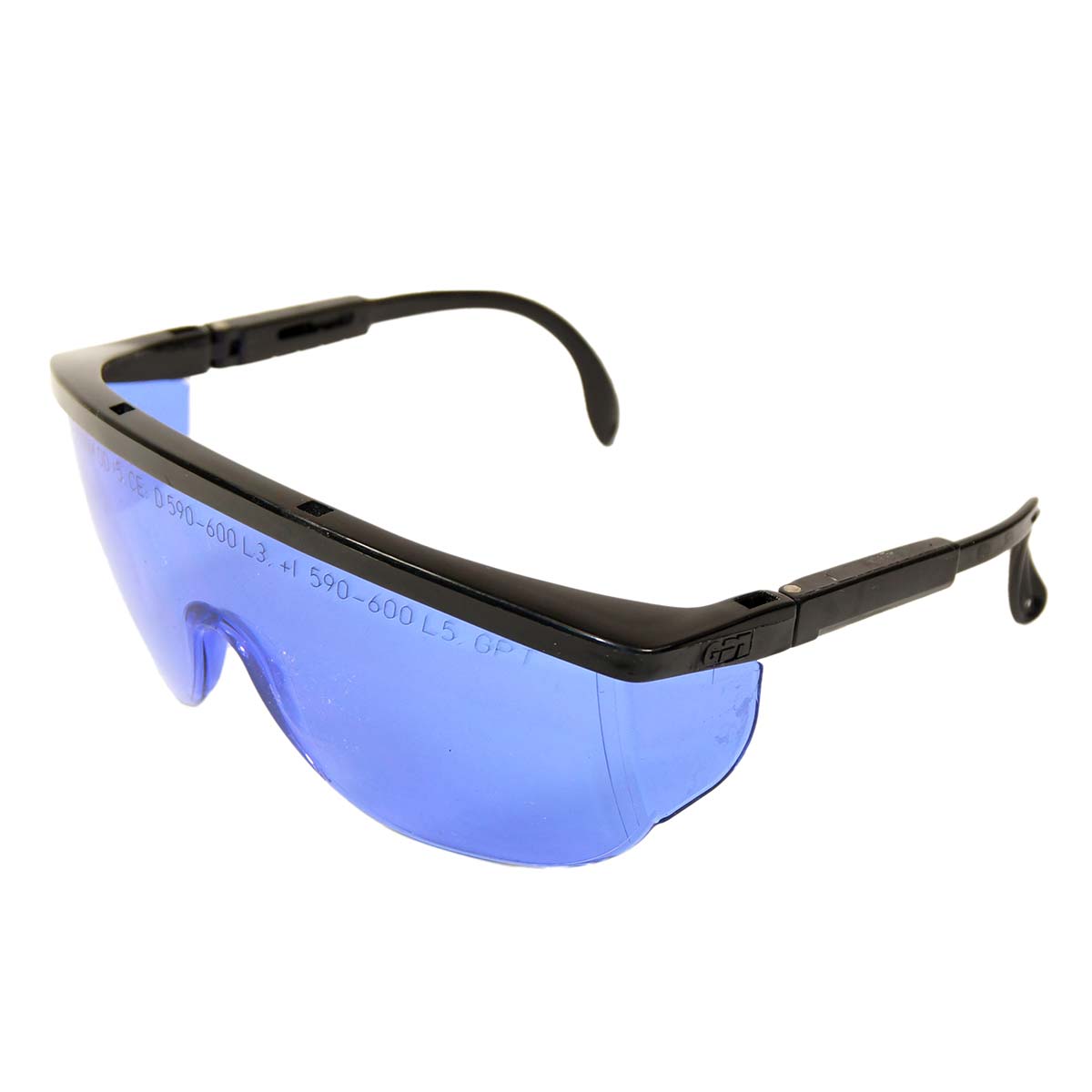 Glendale 31-3956 Laser Safety Glasses PPE Blue Lens 590-600nm OTF Eyewear
