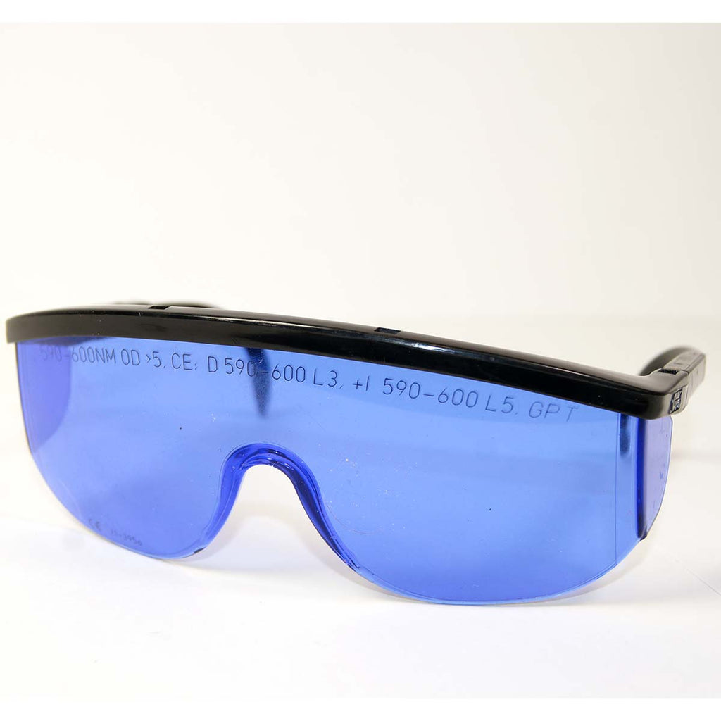 Glendale 31-3956 Laser Safety Glasses PPE Blue Lens 590-600nm OTF Eyewear