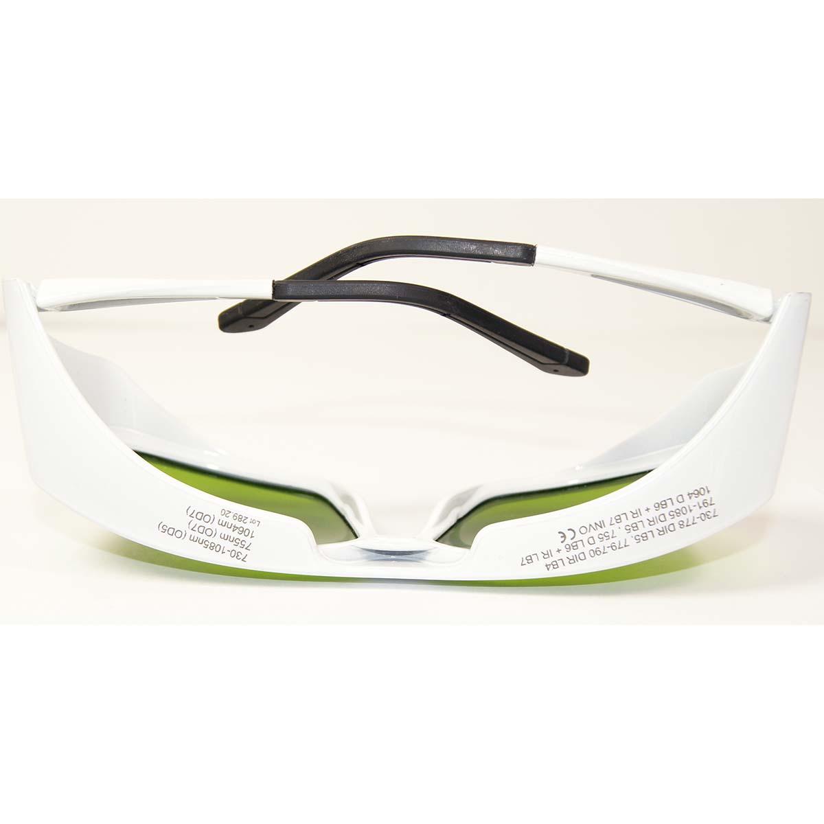 Innovative Optics Laser Safety Glasses PPE Green Lens OD5 OD7 730-10640nm