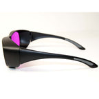 LaserShields Laser Safety Glasses PPE Fuchsia Lens OD5+ OD6+ 190-579nm Eyewear