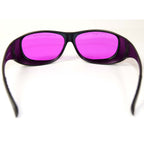 LaserShields Laser Safety Glasses PPE Fuchsia Lens OD5+ OD6+ 190-579nm Eyewear
