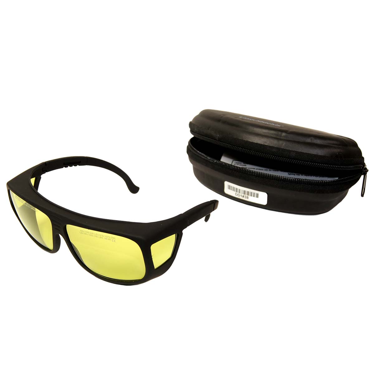 LaserShields Laser Safety Glasses PPE Yellow Lens OD3+ - OD5+ 850-1090nm Eyewear