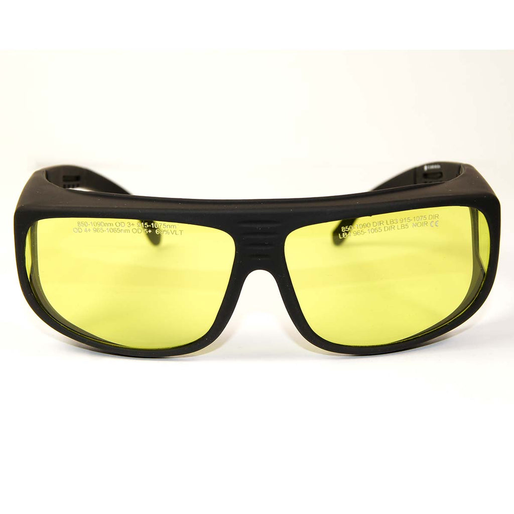 LaserShields Laser Safety Glasses PPE Yellow Lens OD3+ - OD5+ 850-1090nm Eyewear