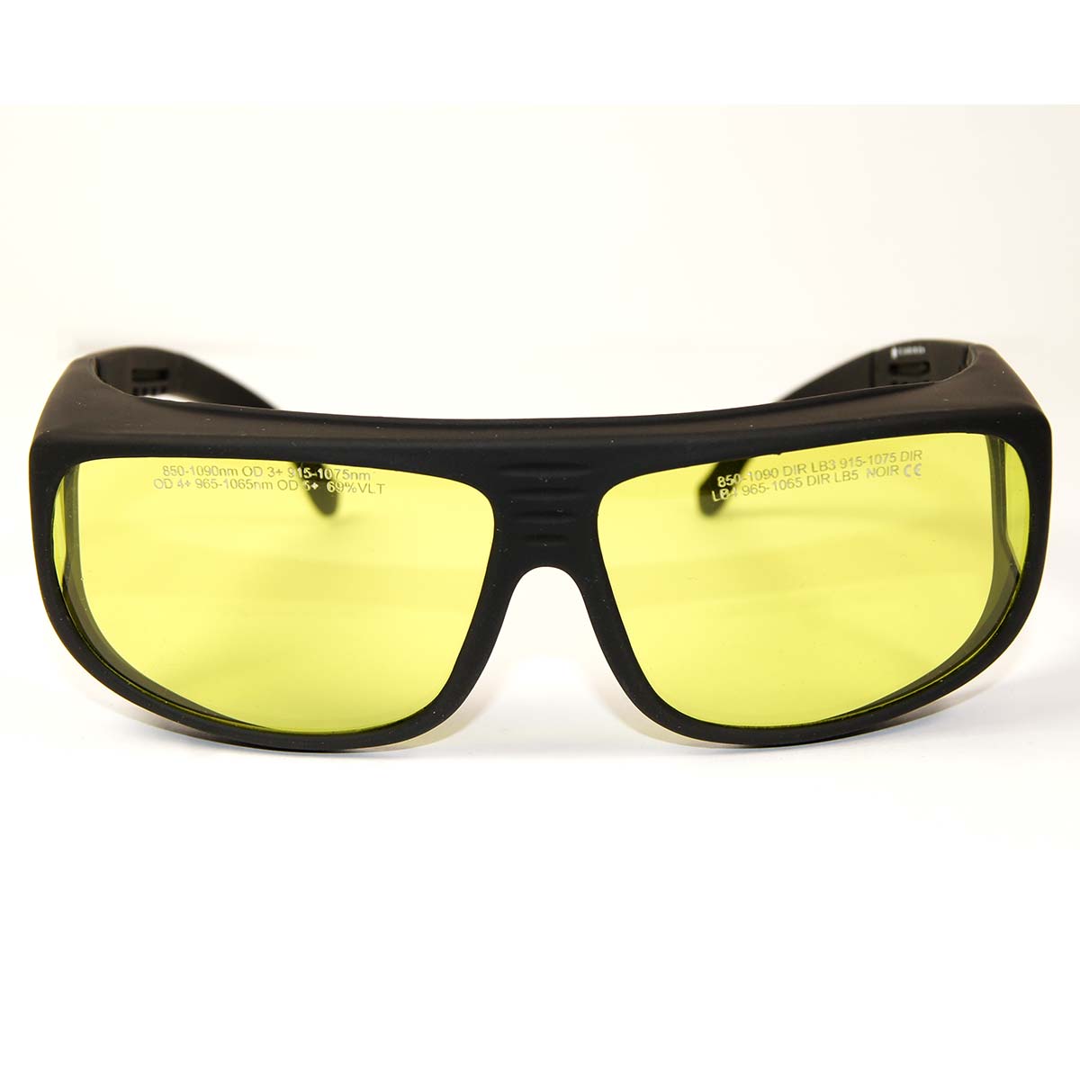 LaserShields Laser Safety Glasses PPE Yellow Lens OD3+ - OD5+ 850-1090nm Eyewear
