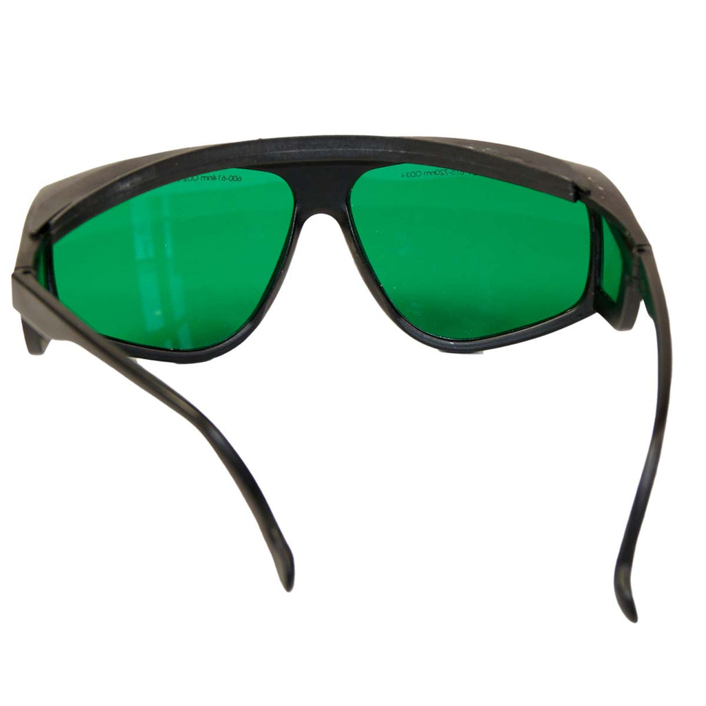 Msq M2 Ltd Laser Safety Glasses PPE Dark Green Lens 600-720nm OD2+ OD3+ Eyewear