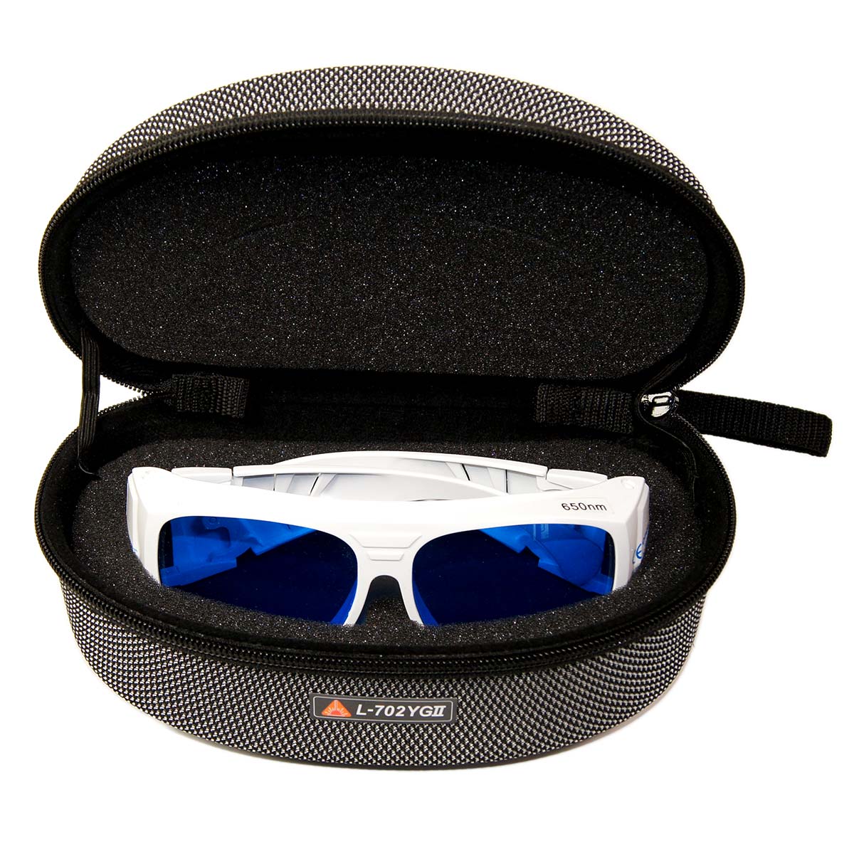 Laser Otos L-702YGII Laser Safety Glasses PPE Blue Lens 650nm OD6+ OD7+ Eyewear