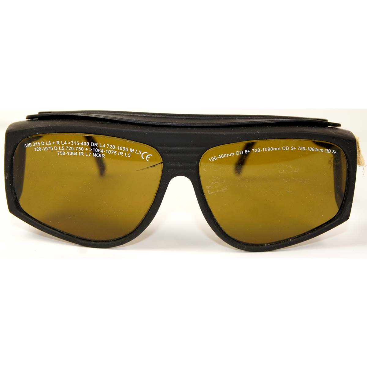 Alma Laser Safety Glasses PPE Mustard Yellow Lens OD5+ - OD7+ 180-1090nm Eyewear