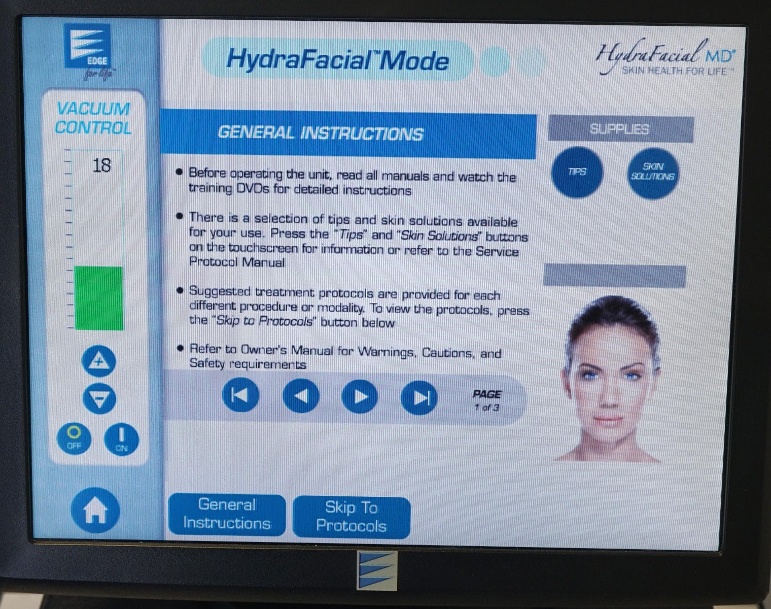 2014 Edge Systems Hydrafacial Skin Treatment Exfoliate Hydrate Hydradermabrasion