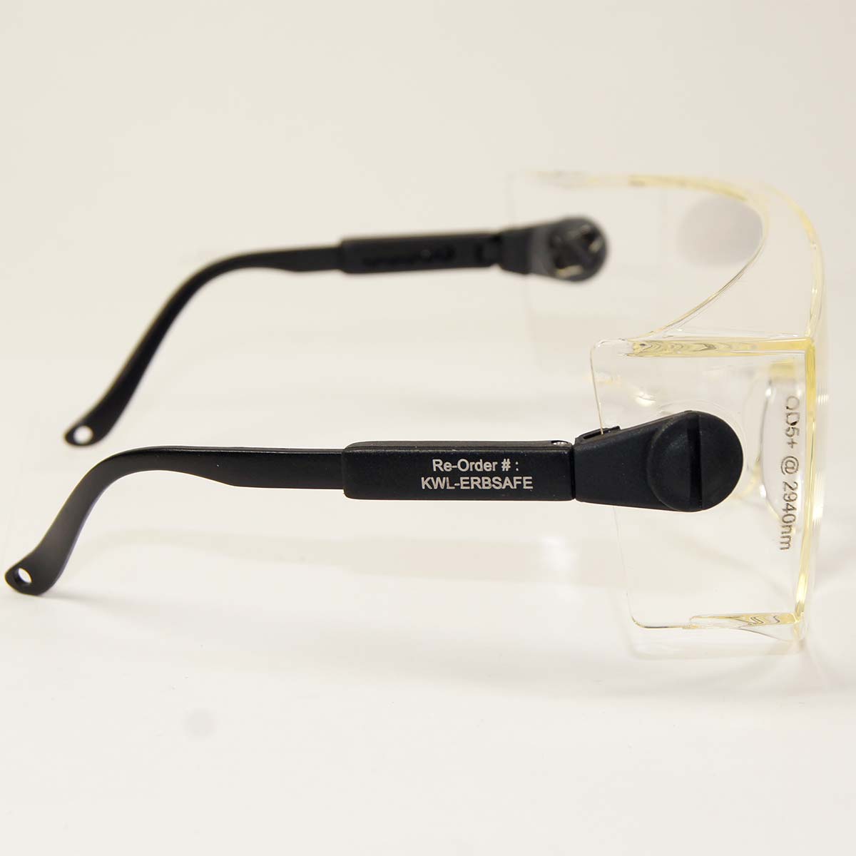 Kentek KWL-ERBSAFE Laser Safety Glasses PPE Clear Lens OD5+ 2940nm OTF Eyewear