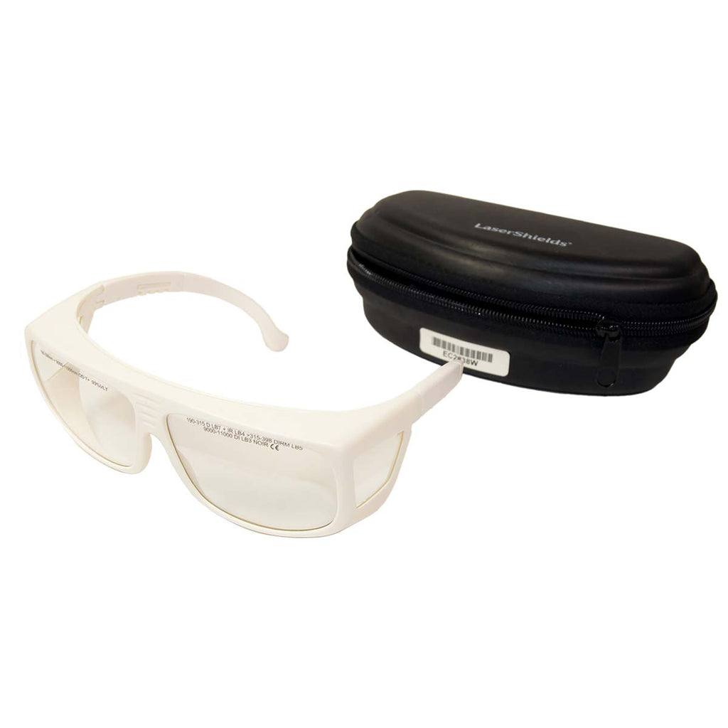 LaserShields Laser Safety Glasses PPE Clear Lens OD7+ 190-11000nm OTF Eyewear