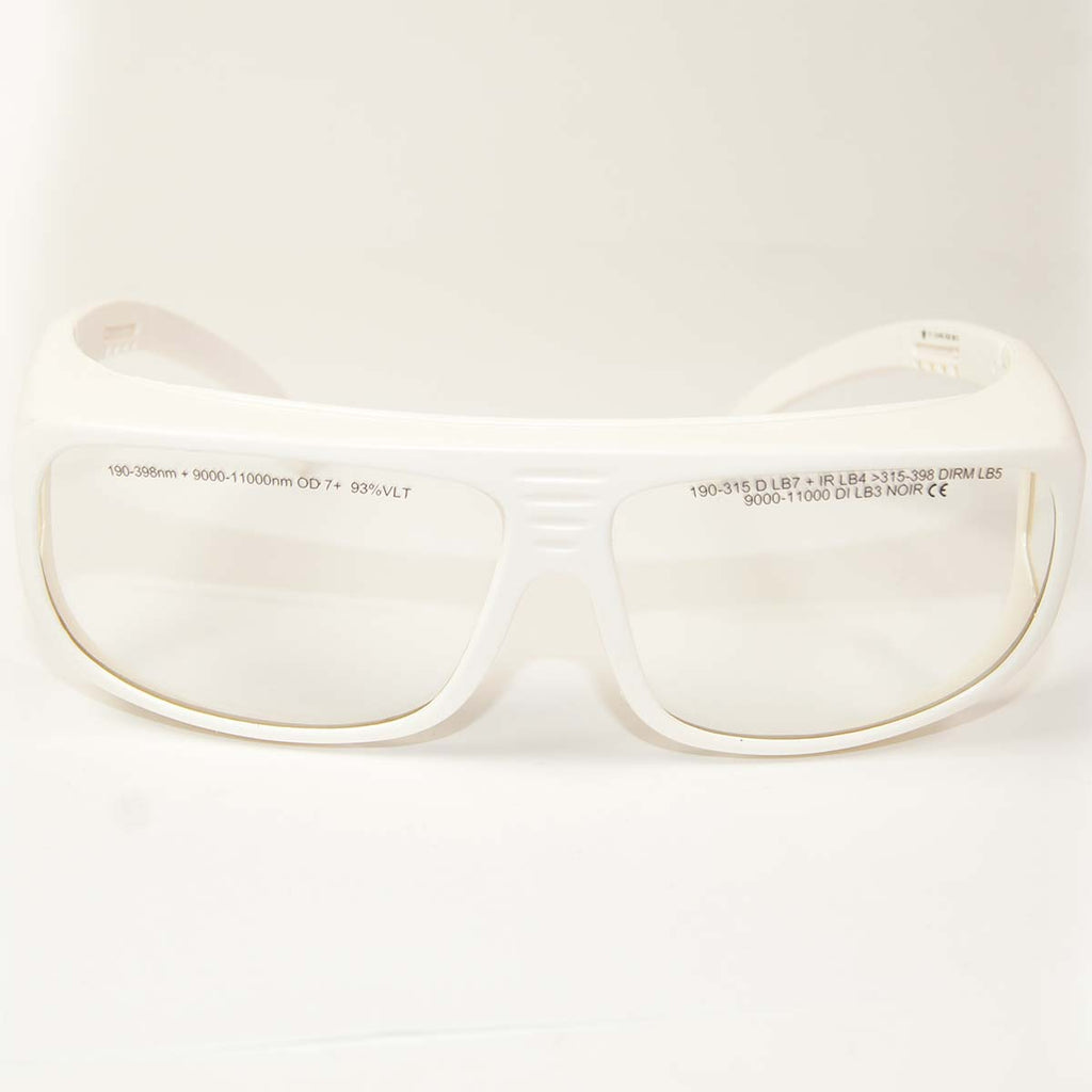 LaserShields Laser Safety Glasses PPE Clear Lens OD7+ 190-11000nm OTF Eyewear
