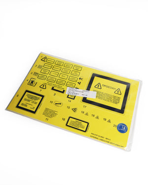 Candela GentleMax PRO Laser External Label Sheet Many Languages 2157-40-8501