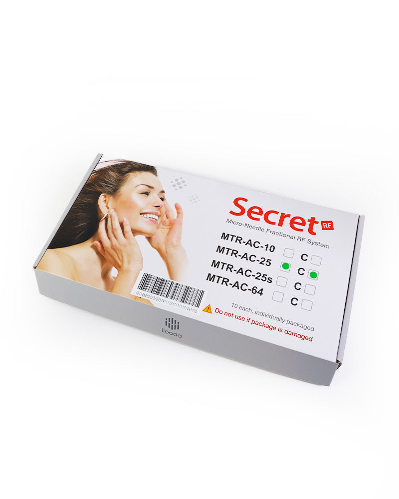 KOREAN ONLY SecretRF Semi-Insulated Microneedle Tip MTR-AC-C-25 25-Pin 10-Pack - Expired