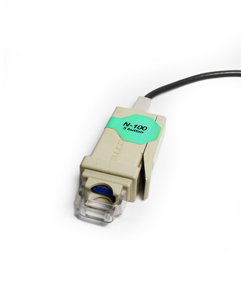Nellcor N-100 5 Button Oximeter 12-Pin Data Cable Gray Connector SPO2 Sensor